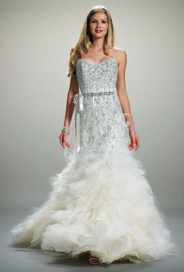 20 Beautiful Sparkly Wedding Dresses Ideas - Wohh Wedding