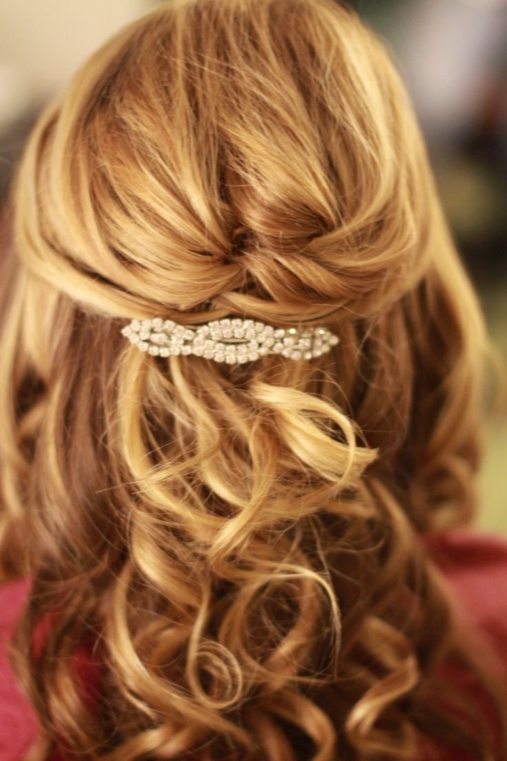 Super Half Up Half Down Wedding Hairstyles Ideas - Wohh ...