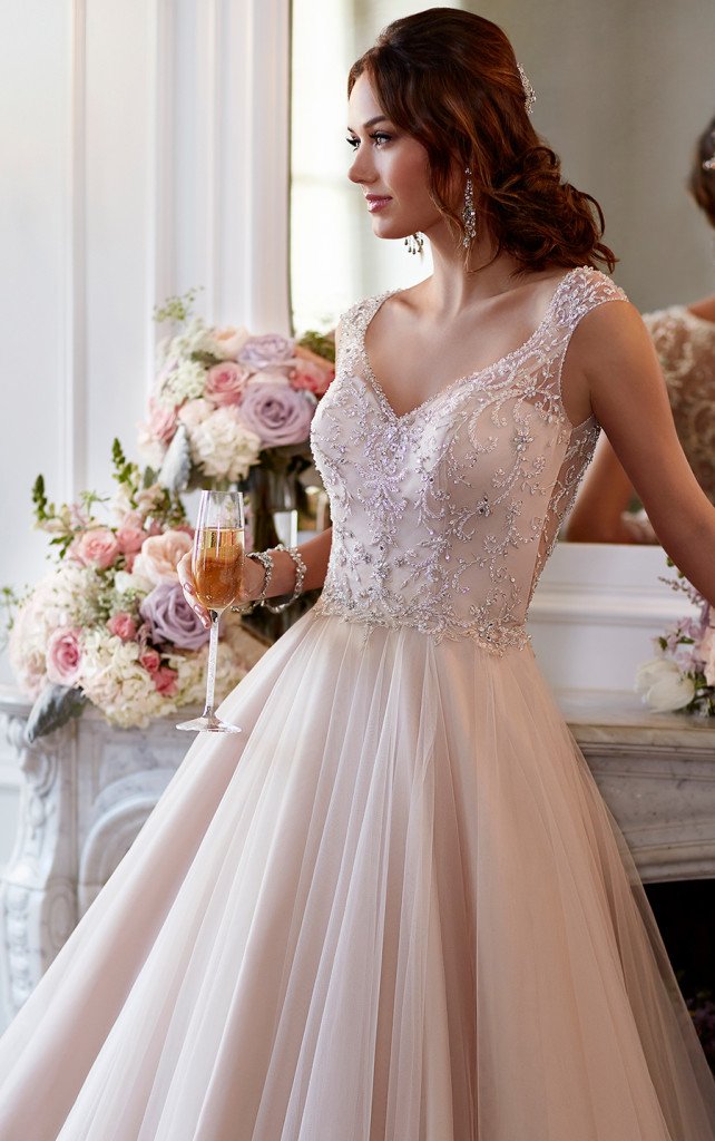 20 Blush Wedding Dresses Ideas Wohh Wedding