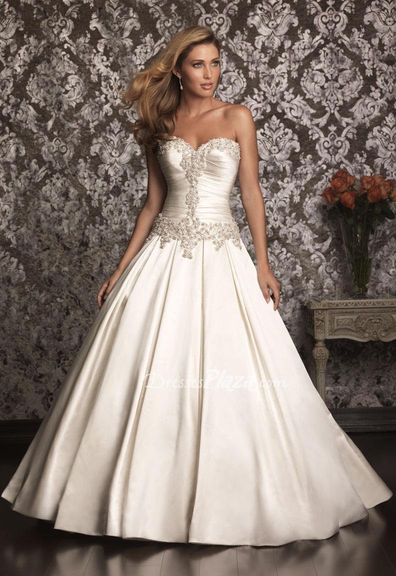 20 Wonderful Satin Wedding Dresses Ideas - Wohh Wedding