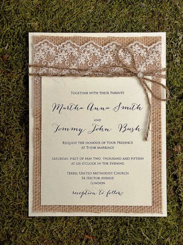 30 Shabby Chic Wedding Invitations Ideas Wohh Wedding