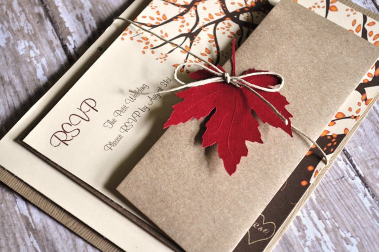30 Fall Wedding Invitations Ideas