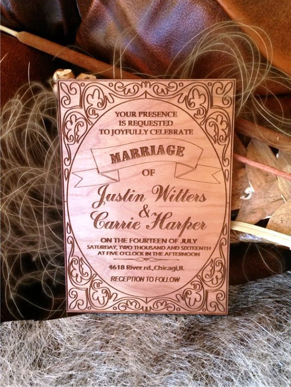 30 Wood Wedding Invitations Ideas Wohh Wedding