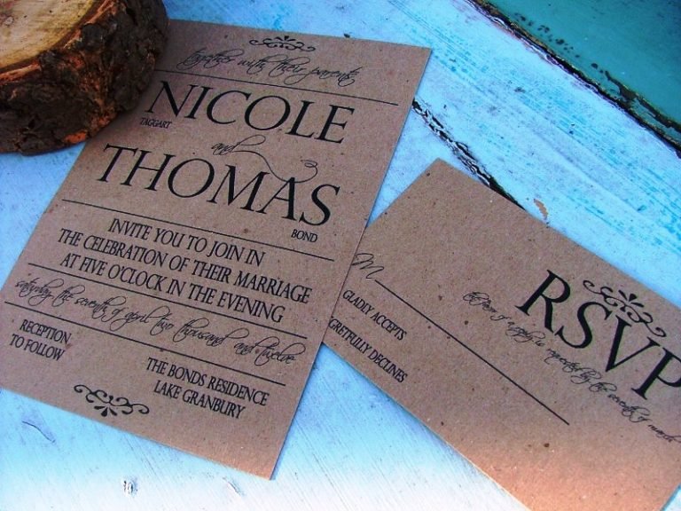 30 Simple Wedding Invitations Ideas
